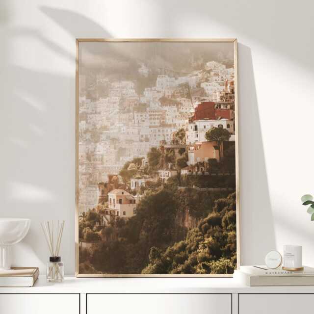 Positano Wall Art, Amalfi Coast Print, Italian Coastal Photography, Travel Poster, Mediterranean Decor, Italy Landscape Picture - image 1