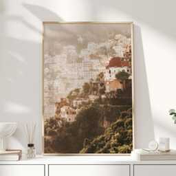 Positano Wall Art, Amalfi Coast Print, Italian Coastal Photography, Travel Poster, Mediterranean Decor, Italy Landscape Picture - thumbnail 1