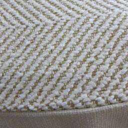 Designer Pillow Cover Lumbar - Herringbone Ivory - thumbnail 4
