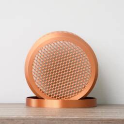 "Sierra Planter With Drainage & Saucer in Copper, Unique 3D-Printed Plant Pot, Small To Large Sizes 4"" 5"" 6"" 7"" 8" - thumbnail 4