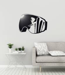 Extreme Ski Vinyl Wall Decal Winter Sport Skiing Room Interior Stickers Mural - #2967Di - thumbnail 1