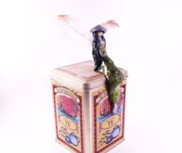 Green Angel, Handmade Figurine, Ceramic, Decor, Handformed Christmas Gift