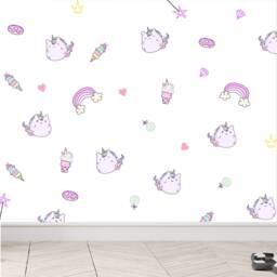 Kawaii Wall Decals, Girls Bedroom Decor, Japanese Stickers - thumbnail 3