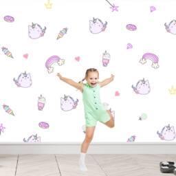 Kawaii Wall Decals, Girls Bedroom Decor, Japanese Stickers - thumbnail 2