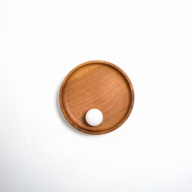 Rustic Farmhouse Wall Lamp, Art Deco Wooden Sconce, Round Walnut Light, Modern Boho Organic Home Decor Sconce - image 1