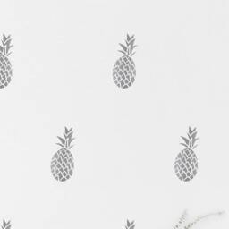 Silver Pineapple Wall Decal Nursery Kids Room Wall Sticker Bedroom, Living Pattern Wallpaper Vinyl Decals Stickers Home Decor - thumbnail 2
