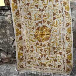 Handmade Look Suzani Cotton Tnt Decorative Throw Blanket For Couch & Living Room - thumbnail 4