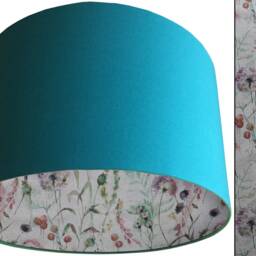 Country Botanical Lampshade, Classic Home D??cor, Table Lamp Shade, Ceiling Light Floral Green Lampshade Handmade - thumbnail 3