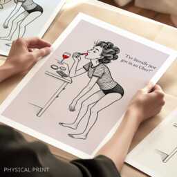 Funny Wall Poster, Girls Night Out, Bedroom Decor, Getting Ready, Makeup Room Print, Gift For Her, Girlfriend Idea, Home Decor - thumbnail 3