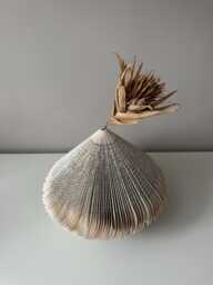 Paper Flower Vase - Book Sculpture Art Object Artwork Unique - thumbnail 1