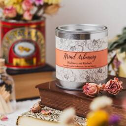 Welsh Gift. Friend Candle. Ffrind Arbennig Rhubarb Scented Vegan Vegan Blackberry Welsh - thumbnail 4
