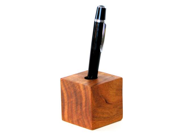Simple Cherry Pen Holder/Wood Display Stylus Modern Fountain Stand Desk Organizer Pencil - image 1