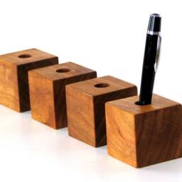 Simple Cherry Pen Holder/Wood Display Stylus Modern Fountain Stand Desk Organizer Pencil - thumbnail 3