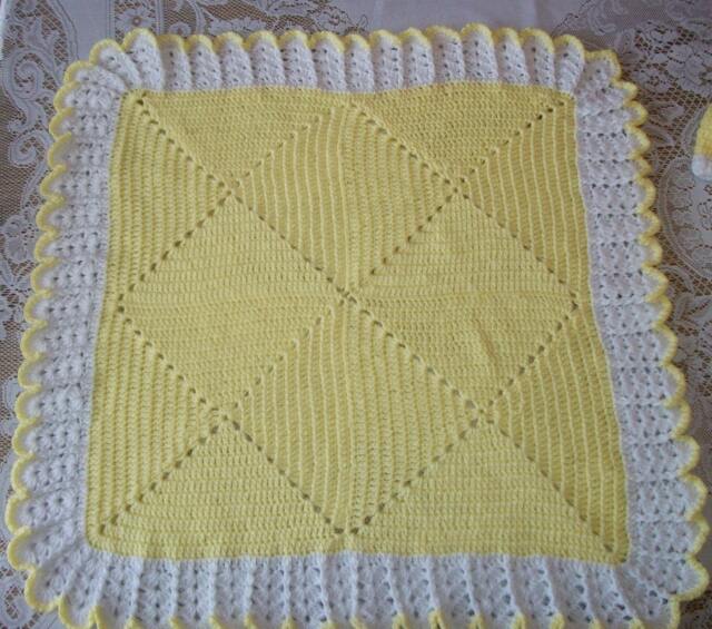 Crochet Baby Blanket For Carrier Or Crib Afghan Perfect Shower Newborn Take Me Home Gift - image 1