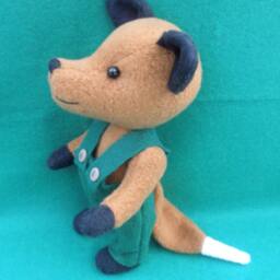 Fleece Fox Soft Sculpture, Jointed Collectible Figure - thumbnail 3