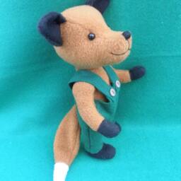Fleece Fox Soft Sculpture, Jointed Collectible Figure - thumbnail 2
