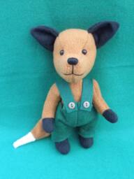 Fleece Fox Soft Sculpture, Jointed Collectible Figure