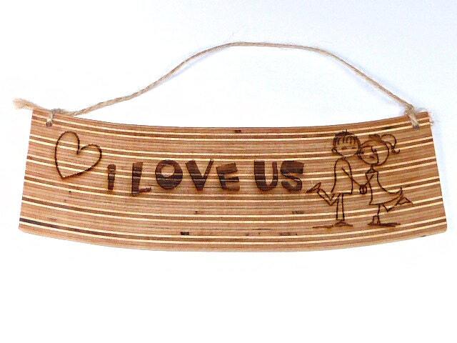 Recycled Skateboards, Cool Gifts, Wall Signs, Wood Signs Sayings, I Love You Sign, Unique Home Decor, Art, Sign Quote - image 1