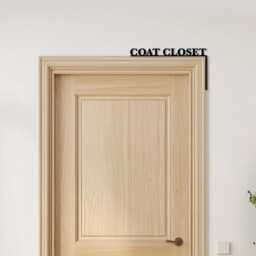 Door Topper Coat Closet Hallway Decor Various Colours Decorative Sign - Sign, Novelty Wall Decor, Frame Art, Art - thumbnail 3