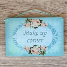 Add Your Text To Vintage Blue Bespoke Personalized Custom-Made Door Sign Or Wall Plaque - thumbnail 2