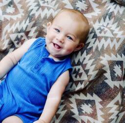 Aztec Baby Blanket - Wool Blend Stroller - 30x30 - thumbnail 1