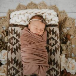 Aztec Baby Blanket - Wool Blend Stroller - 30x30 - thumbnail 2
