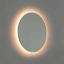 Orbis Back Illuminated Round Minimalist Frameless Mirror, Customisable, Xl - thumbnail 1