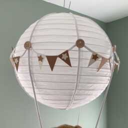 Hot Air Balloon Light Shade, Decoration. Made To Order, Toy Not Included - thumbnail 2