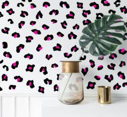 Leopard Print Sticker Vinyl Decals Wall Art Colourful Irregular Dots Dot Animal Nursery Home Decoration Office Decor UK - thumbnail 1