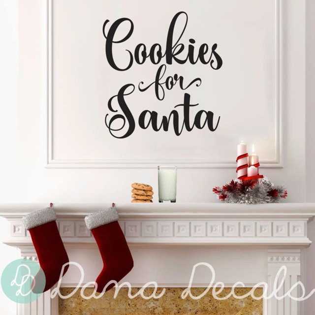 Cookies For Santa Vinyl Wall Decal - Christmas Decor - image 1