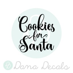 Cookies For Santa Vinyl Wall Decal - Christmas Decor - thumbnail 2