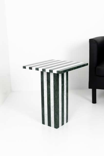 Coffee Table Marble White/Green - image 1