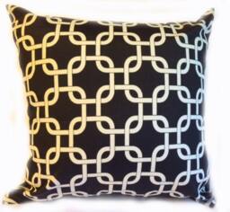 Outdoor Pillow Cover, Black, Ivory, & Natural Shades, Fade Resistant - thumbnail 4