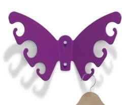 Butterfly L, Coat Rack - Violet - thumbnail 1