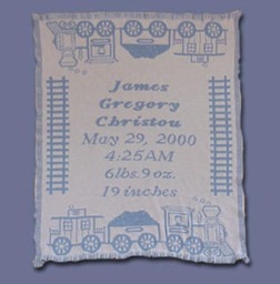 100% Cotton Custom Knit Baby Blanket - thumbnail 2
