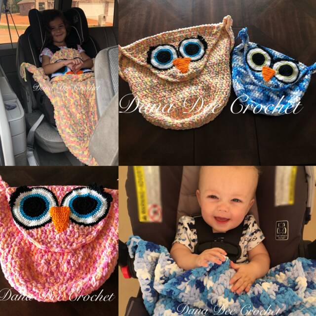 Baby Owl Car Seat Blanket Pattern - image 1
