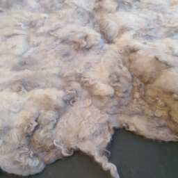 Contemporary Felted Silver Grey Rug/Felted Eco Throw Cruelty Free Sheep Home Decor Wallhanging - thumbnail 3