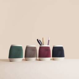 Wooden Pencil Pot, Storage, Idea For Office Accessories, Office Storage & Decoration, Scandinavian Design, Gift The Home - thumbnail 3