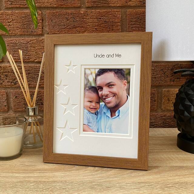 Uncle Photo Frame, Landscape Portrait Picture Gift For Him From Niece, Nephew, & Me - image 1
