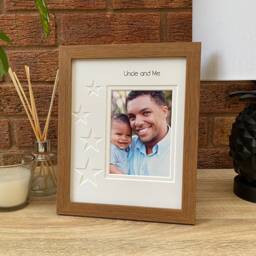 Uncle Photo Frame, Landscape Portrait Picture Gift For Him From Niece, Nephew, & Me - thumbnail 1