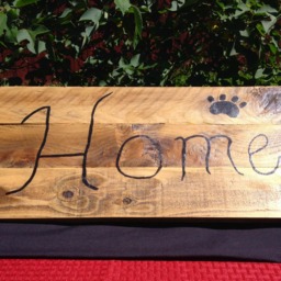 Home Sign - Reclaimed Wood Welcome Recycled Material Wall Hanging Country Handmade Rustic Decor - thumbnail 4