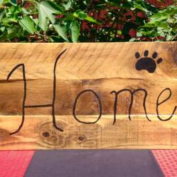 Home Sign - Reclaimed Wood Welcome Recycled Material Wall Hanging Country Handmade Rustic Decor - thumbnail 2