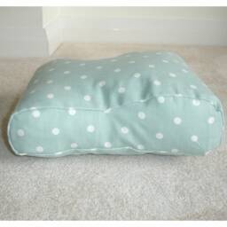 Tempur Original Travel Pillow Cover Only Small Neck Orthopaedic Pedic Cervical Polka Dots Duck Egg & White 25x31cm Case Pillowcase Spots Dot - thumbnail 2