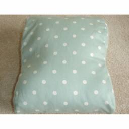 Tempur Original Travel Pillow Cover Only Small Neck Orthopaedic Pedic Cervical Polka Dots Duck Egg & White 25x31cm Case Pillowcase Spots Dot - thumbnail 3