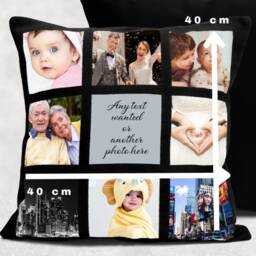 Personalized Memorial Photo Collage Cushion Cover Keepsake Sympathy Gift - thumbnail 3