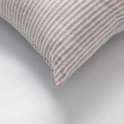 Navy Blue Striped Woven Pillow Cover Boho Neutral Decor - thumbnail 3