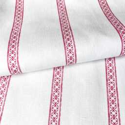 1636. Camilla Stripe in Red, Handmade 100% Cotton Cushion Cover, Various Sizes - thumbnail 3