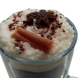 Hot Chocolate Scented Soy Candle , Eco & Vegan Friendly. - Delivery Duty Paid To The Usa - thumbnail 2