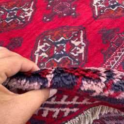 Handmade 9'11x12'3 Bokhara Wool Rug , Traditional Turkmen Oriental High Quality Afghan Carpet, Livingroom Kitchen Rug, Gift - thumbnail 4