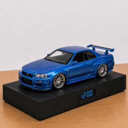Performance Coupe Alarm Clock, Handmade, Realistic Engine Sound, Car Enthusiast Gift, Japanese Street Design - thumbnail 2